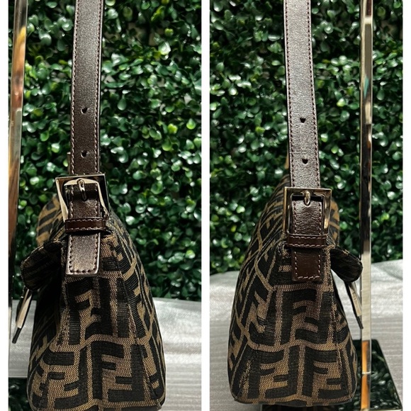 Fendi Zucca Double Flap Baguette Tobacco - Picture 4 of 13